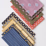 Palma Navy Block Printed Napkins - set of 4