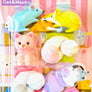 383141 Iwako Cat & Mouse Eraser Card