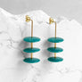 Triple Flying Saucer Earrings