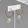 Drop Hoop Earrings