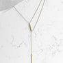 Geo Lariat Necklace Stick