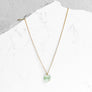 Petite Green Amethyst Necklace