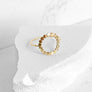 Hammered Gold Circle Ring