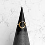 Hammered Gold Circle Ring
