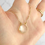 Large Pear Crystal Quartz Gemstone Necklace