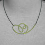 Linework Necklace Metallic Green 1