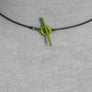 Linework Necklace Metallic Green 1