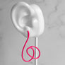 Linework Earrings Hot Pink 1