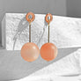 Ingo Earrings--Copper and Peach