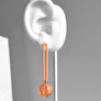 Gino Earrings--Neon Coral