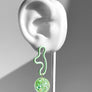 The Blob! Earrings--Mint Green