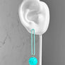 Gino Earrings--Teal