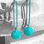 Gino Earrings--Teal