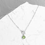 Gemstone Pear Toggle Necklace