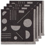 Danica Studio Domino Woven Cotton Jacquard Napkins Set of 4