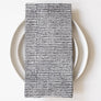 Tiny Dot Black Block Printed Napkins - set of 4