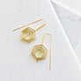 Concentric Hex Staple Earrings