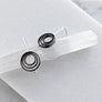 Concentric Circle Staple Earrings