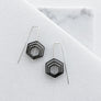Concentric Hex Staple Earrings