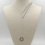 Geo Lariat Necklace Circle