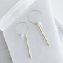 Spike and Stick Hoop Earrings