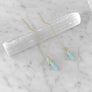 Amazonite Threader Earrings