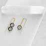 Asymmetrical Circle Staple Earrings