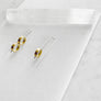 Asymmetrical Circle Staple Earrings