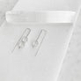 Asymmetrical Hex Staple Earrings
