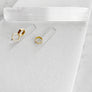Asymmetrical Hex Staple Earrings