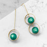 Callisto Earrings--Greens