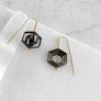 Concentric Hex Staple Earrings
