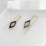 Diamond Staple Earrings