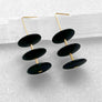 Triple Flying Saucer Earrings