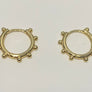 Ball Studded Mini Hoops