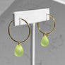 Drop Hoop Earrings