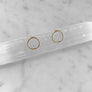 Open Circle Post Earrings
