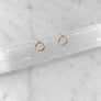 Mini Open Circle Post Earrings