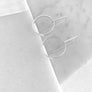 Open Circle Staple Earrings