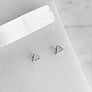 Open Triangle Post Earrings