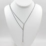 Geo Lariat Necklace Circle