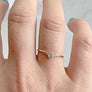 Chevron Stone Ring