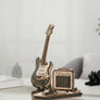 3D Laser Cut Wooden Puzzle: Electric Guitar