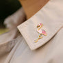 Pink Flamingo Bird Pin, Tropical Vacation Beach Gifts