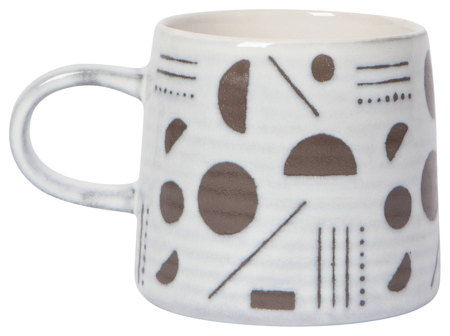 Danica Studio Domino Imprint Stoneware Mugs 12 oz