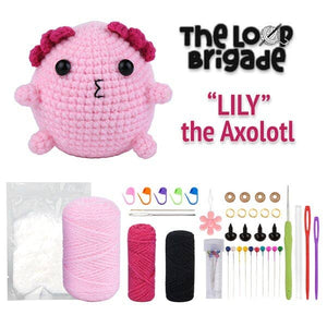 The LOOP Brigade: DIY Mini Crochet Kit - Lily the Axolotl – Lewis