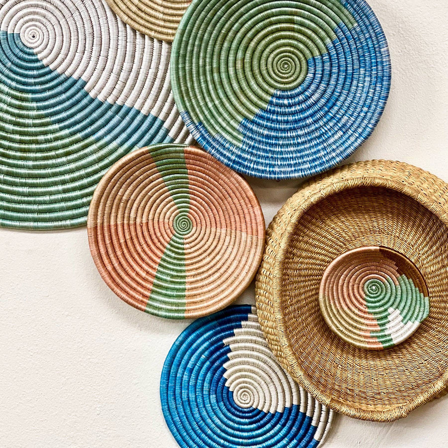 Town Square Woven Bowl - 10" Pinwheel