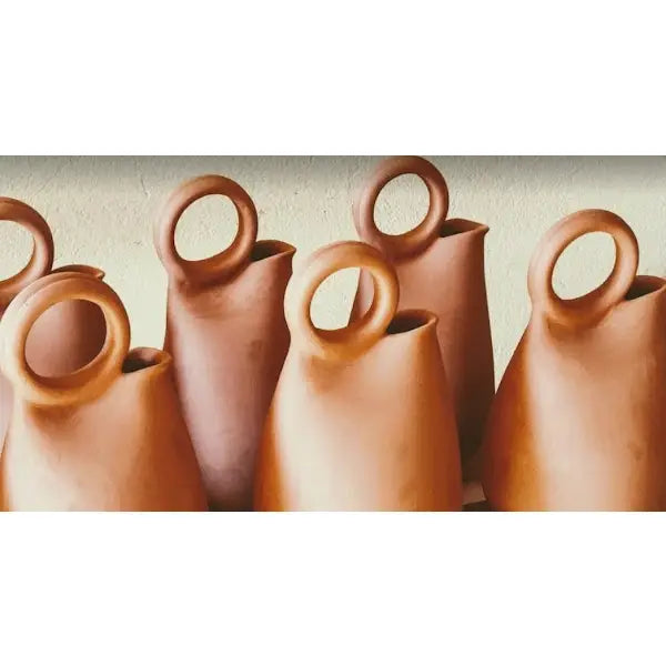 Traditional hoop vase.