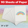 Sketch Pad for Drawing 9" x 12" - 90 Sheets