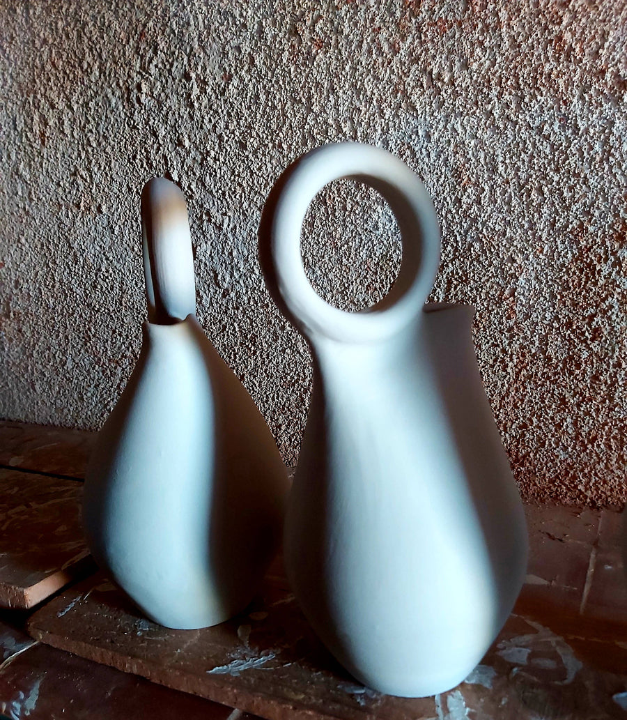 Traditional hoop vase.